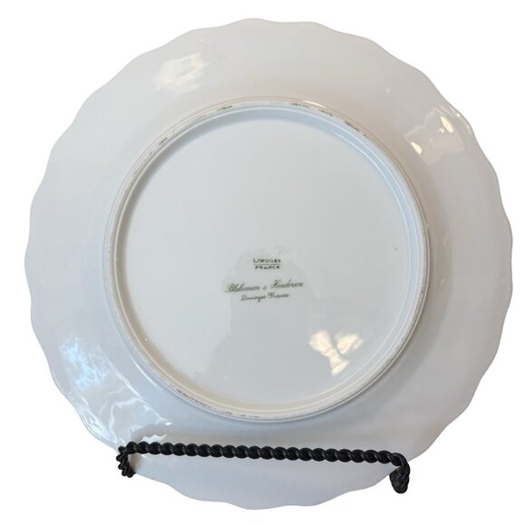 Haviland Limoges Blake & Henderson Gold/copper/flower 9.5 Plate China French Fra - Picture 2 of 4